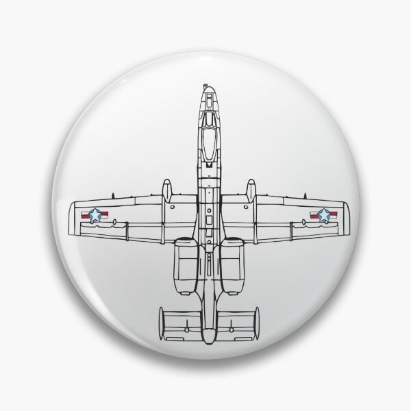 Item preview, A10  Thunderbolt Aeroplane, Aircraft, Illustrated Tribute designed and sold by FoleyPottery.