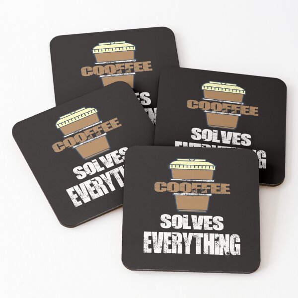 Item preview,    Funny Coffee Solves Everything, Sarcasm Novelty Gift designed and sold by Bachirdz.