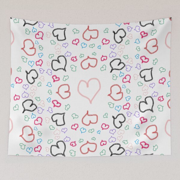 Item preview, Hearts original Digital Art Drawing painting  designed and sold by TheHutchGal.