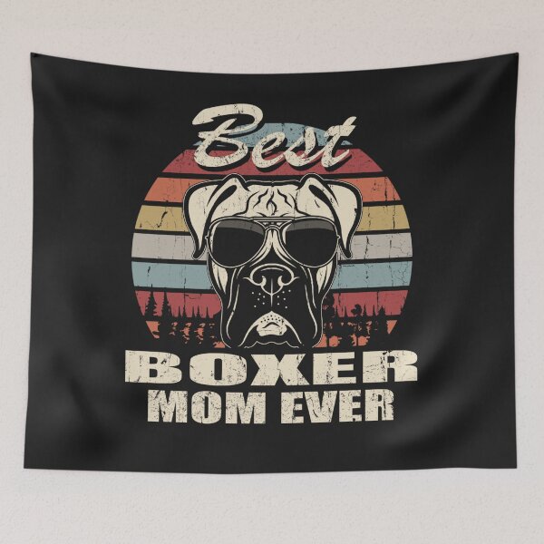 Item preview, Best Boxer Mom Ever Vintage Retro Dog Mom designed and sold by knilelent.