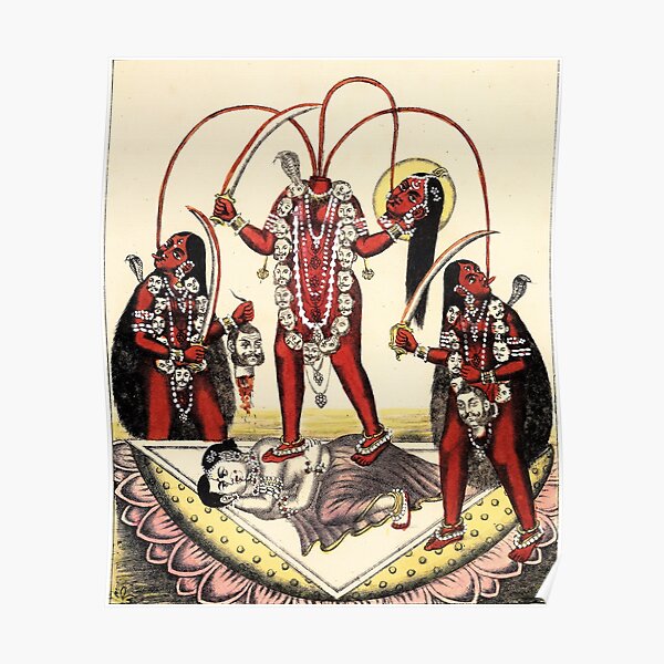Chhinnamasta Shiva Kali Goddess Deities Poster
