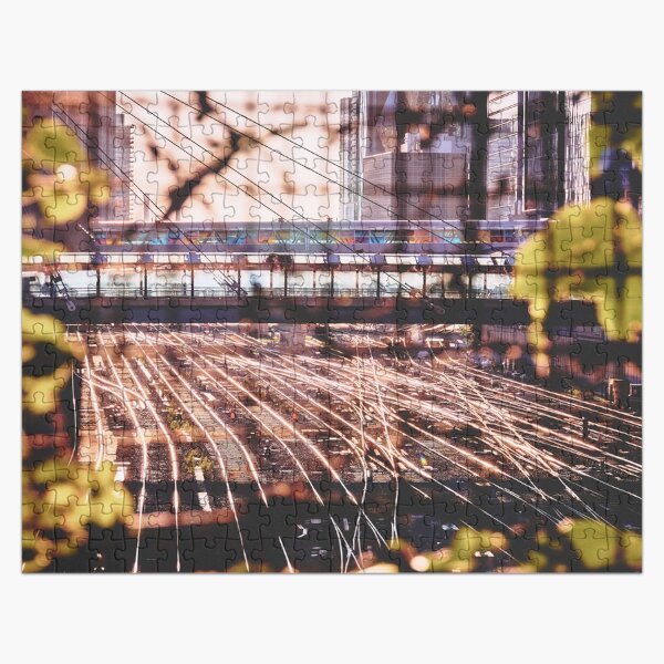 Bokeh Tracks Jigsaw Puzzle Jigsaw Puzzle