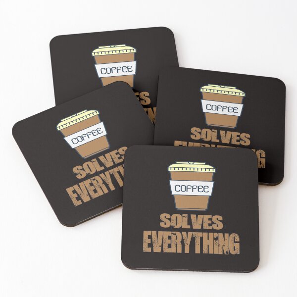 Item preview,    Funny Coffee Solves Everything, Sarcasm Novelty Gift designed and sold by Bachirdz.