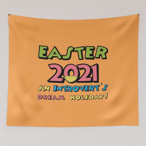 Item preview, funny easter 2021, introvert social distance, holiday introvert gift designed and sold by taby2you.