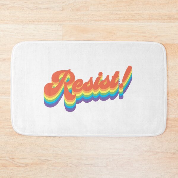 Item preview, Rainbow Resist! White Background designed and sold by grinningskull.