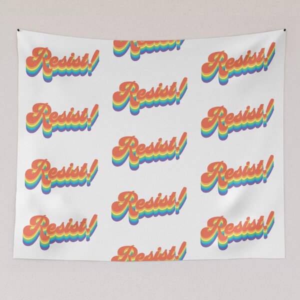 Item preview, Rainbow Resist! White Background designed and sold by grinningskull.