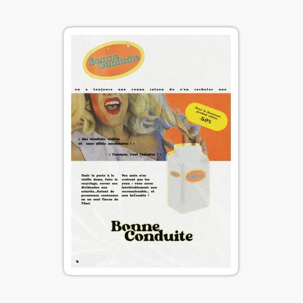 Bonne conduite Sticker