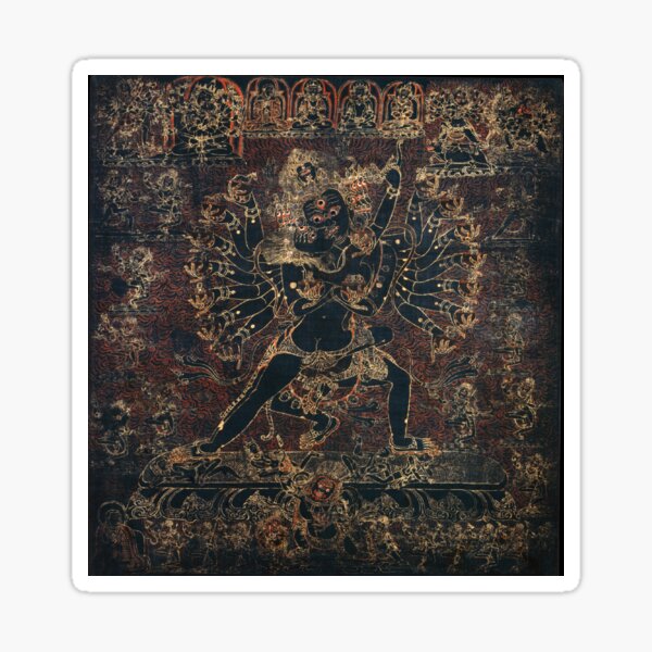 Shri Hevajra Demon Death Thangka Sticker
