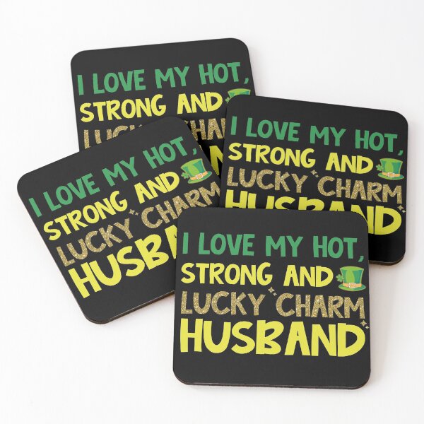 Item preview, Husband Irish Saint Patricks Day - I love my hot strong and lucky charm Husband designed and sold by tinypurpleland.