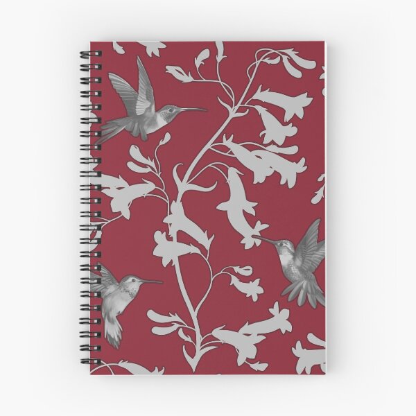 Item preview, Hummingbirds on Bordeaux background designed and sold by Iker Paz Studio.