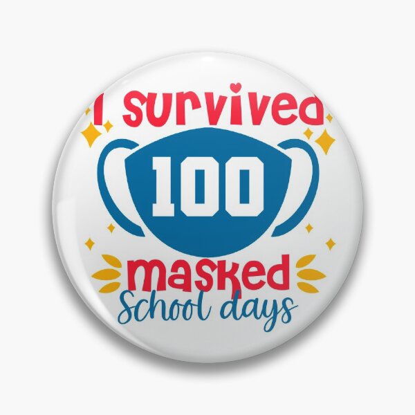 Item preview, I survived 100 masked school day | Retro theme designed and sold by Mixture-DESIGN.