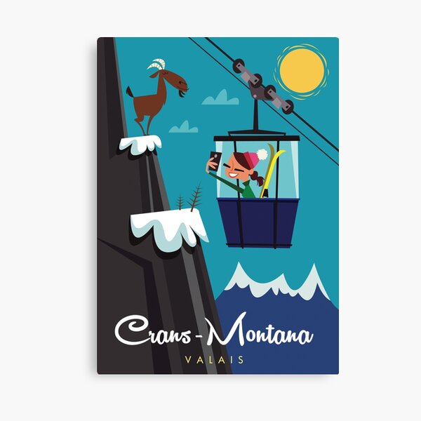 Item preview, Crans-Montana poster designed and sold by GAGodel.