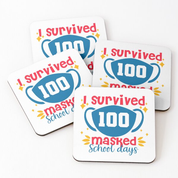 Item preview, I survived 100 masked school day | Retro theme designed and sold by Mixture-DESIGN.