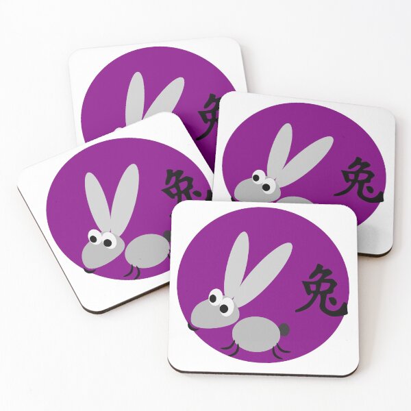 Item preview, Purple chinese horoscope rabbit zodiac sign  designed and sold by hyggekrog.