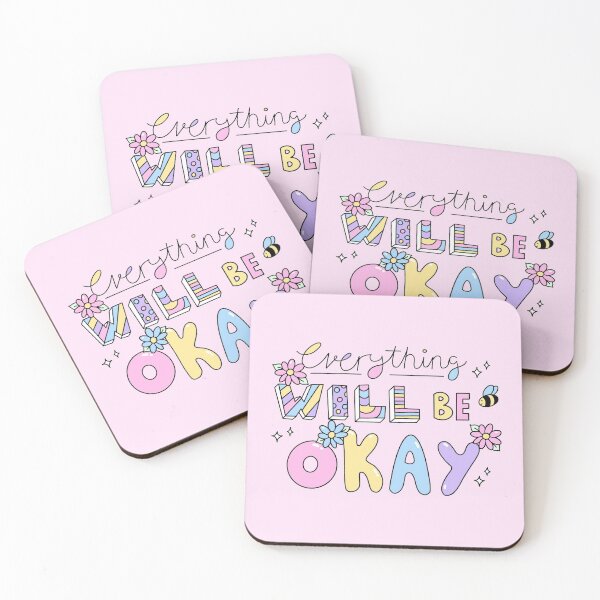 Item preview, Everything will be okay positive self love sticker designed and sold by Monique Vasconcelos.