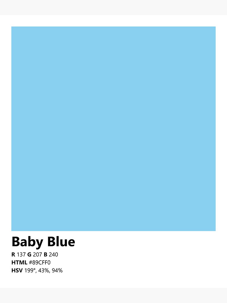 Color Swatch/Card (Baby Blue)