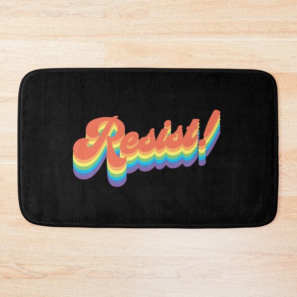 Item preview, Rainbow Resist! Black Background designed and sold by grinningskull.