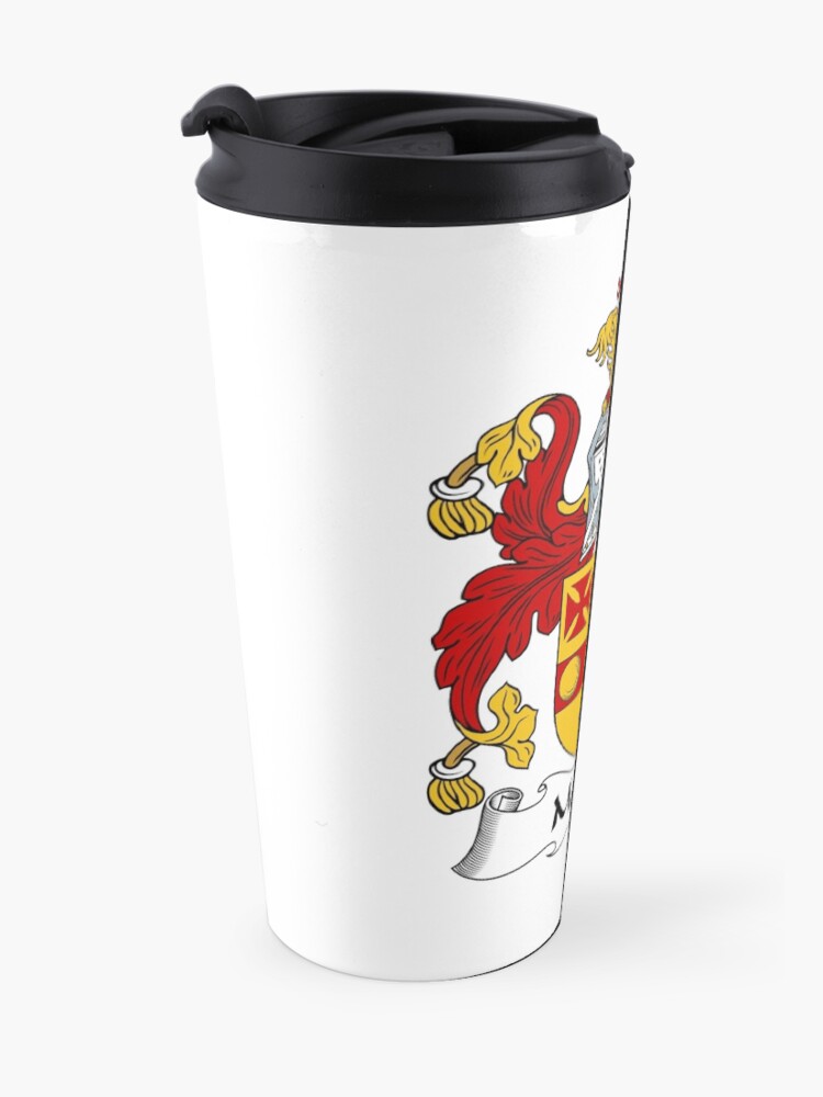"Mercer Coat of Arms / Mercer Family Crest" Travel Coffee Mug for Sale