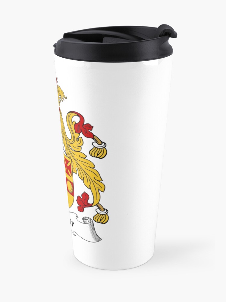 "Mercer Coat of Arms / Mercer Family Crest" Travel Coffee Mug for Sale