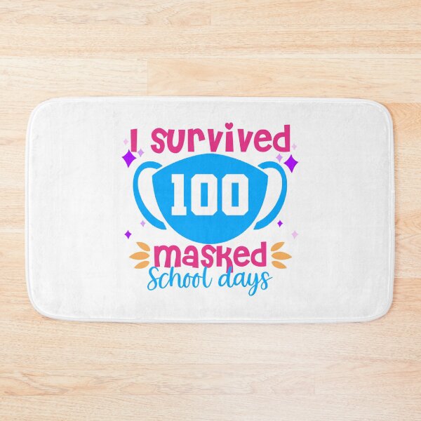 Artikelvorschau, Ich habe 100 maskierte Schultage überlebt, ich habe 100 Tage überlebt, 100 Schultage, Maske 100 Tage, Lehrer entworfen und verkauft von Mixture-DESIGN.