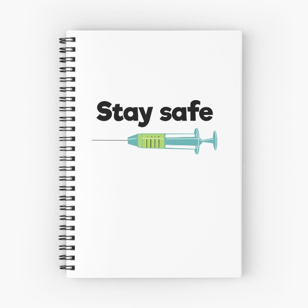 Item preview, Stay safe referring to the vaccine designed and sold by designInk.