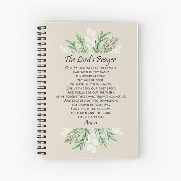 Item preview, The Lord's Prayer Watercolor Green Foliage - Our Father from Matthew 6:9-13 designed and sold by Home Decor Print Studio.