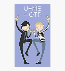 U+ME=OTP JOHNLOCK Photographic Print