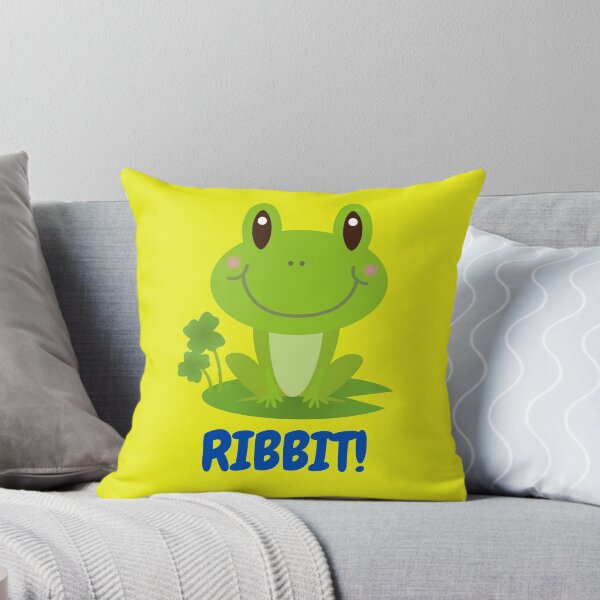 Item preview, Cute Cartoon Frog, Ribbit Noise, Yellow designed and sold by WearItOwnIt.