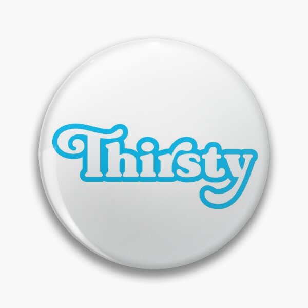 Item preview, Thirsty in white and blue designed and sold by ColorRitual.