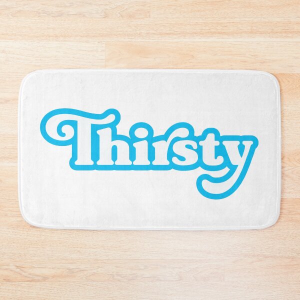 Item preview, Thirsty in white and blue designed and sold by ColorRitual.