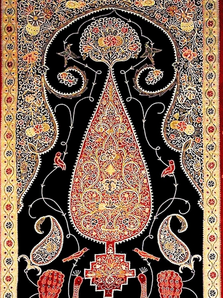 Antique Persian Silk Rashti-Duzi Print by bragova