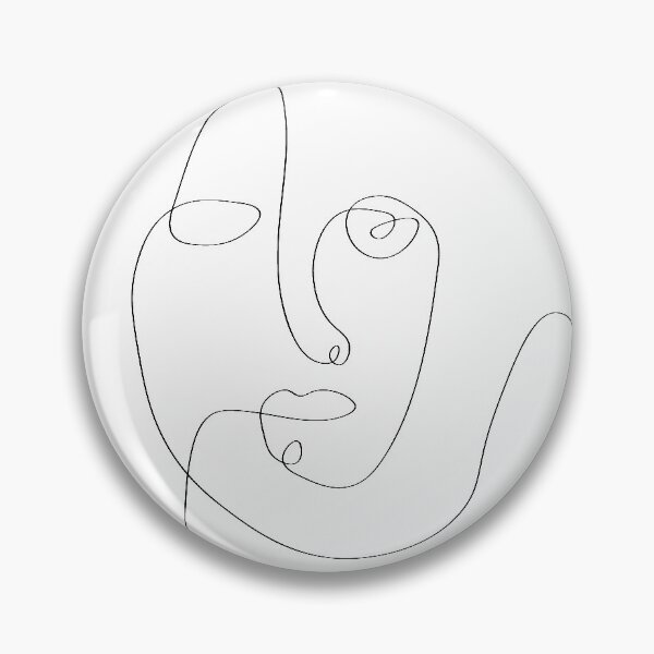 Item preview, One Line Art Face. designed and sold by Eshka.