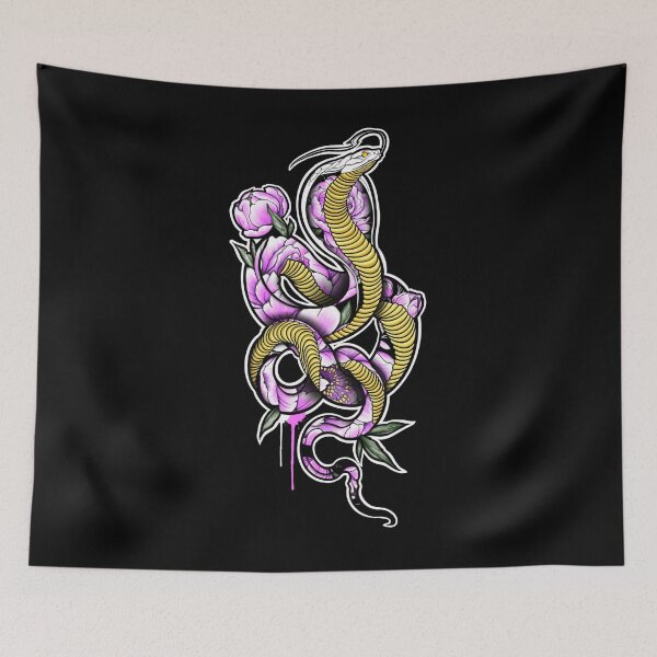 Item preview, New School Cobra snake - Flowers blending designed and sold by HoreaCatalin.