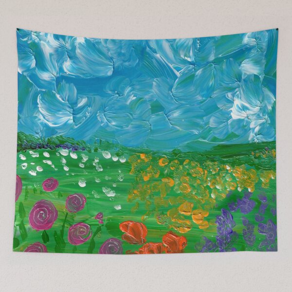 Item preview, "Where the Flowers Grew Like Candy" field of flowers designed and sold by Gelarie Johnson.
