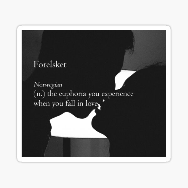 Item preview, Forelsket quote - falling in love designed and sold by kaspu612.