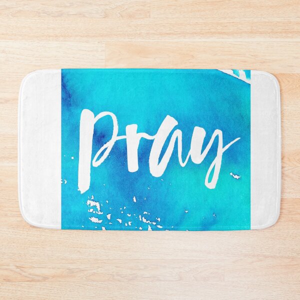 Item preview, Pray in blue, catholic and Christian Gifts, faith, prayer,  designed and sold by St Joseph Art.