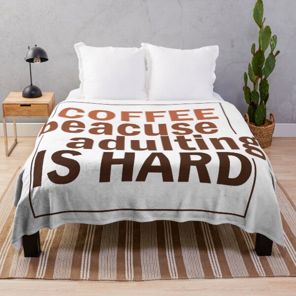 Item preview, Coffee because adulting is hard. designed and sold by Mandala & More.