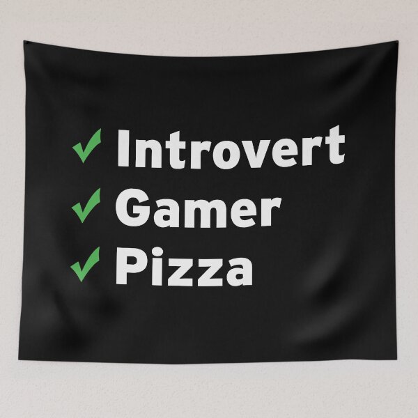 Item preview, Introvert, Gamer, Pizza designed and sold by n0madd.