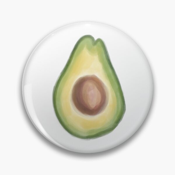 Item preview, Avocado gouache illustration designed and sold by creativef0x.