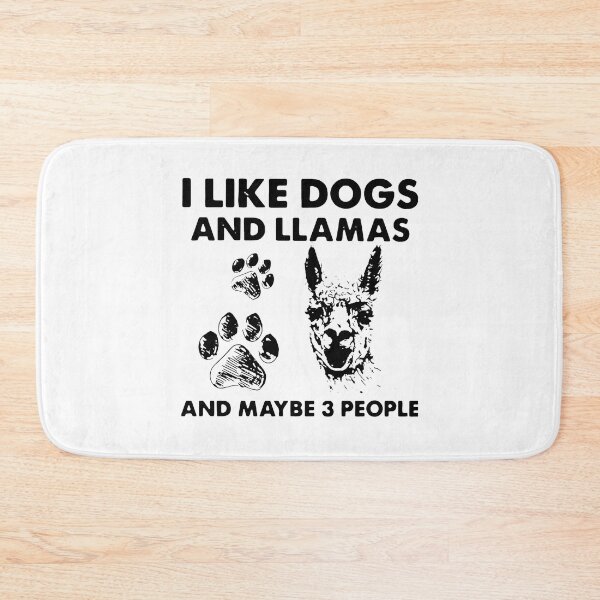 Item preview, I LIKE DOGS AND LLAMAS MAYBE 3 PEOPLE designed and sold by Emanuel48473.
