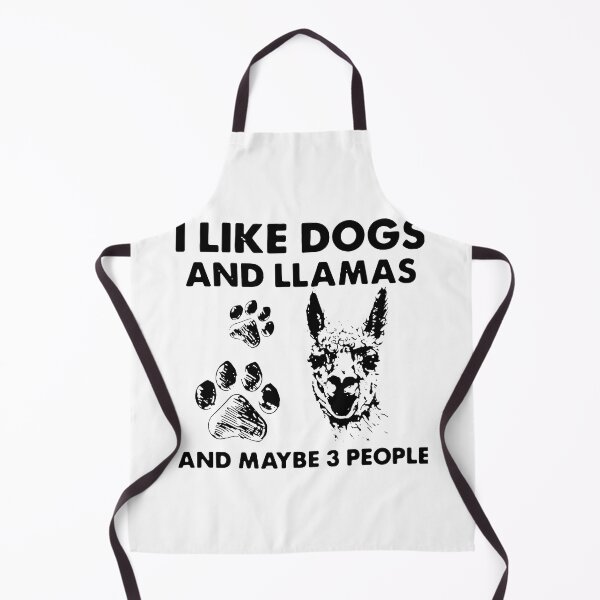 Item preview, I LIKE DOGS AND LLAMAS MAYBE 3 PEOPLE designed and sold by Emanuel48473.