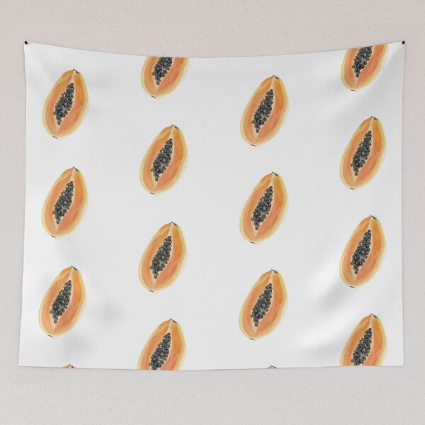 Item preview, Papaya gouache illustration designed and sold by creativef0x.