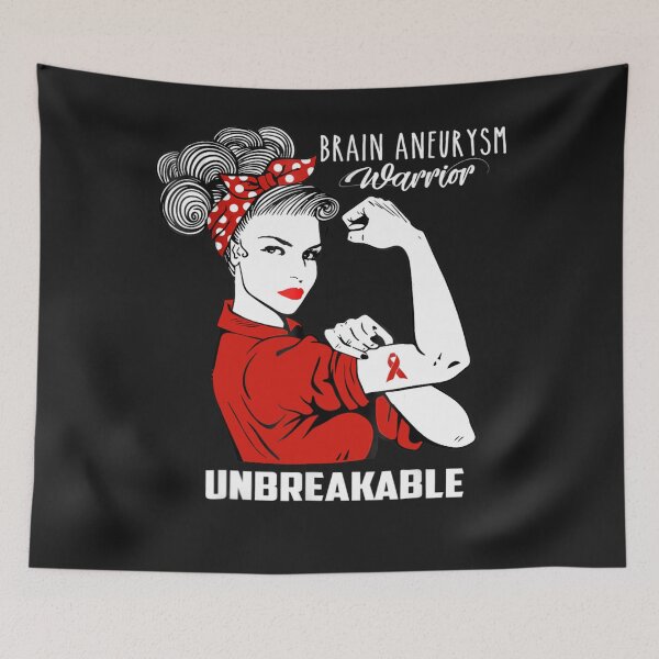 Item preview, Brain Aneurysm Warrior Unbreakable Awareness Gift designed and sold by knilelent.