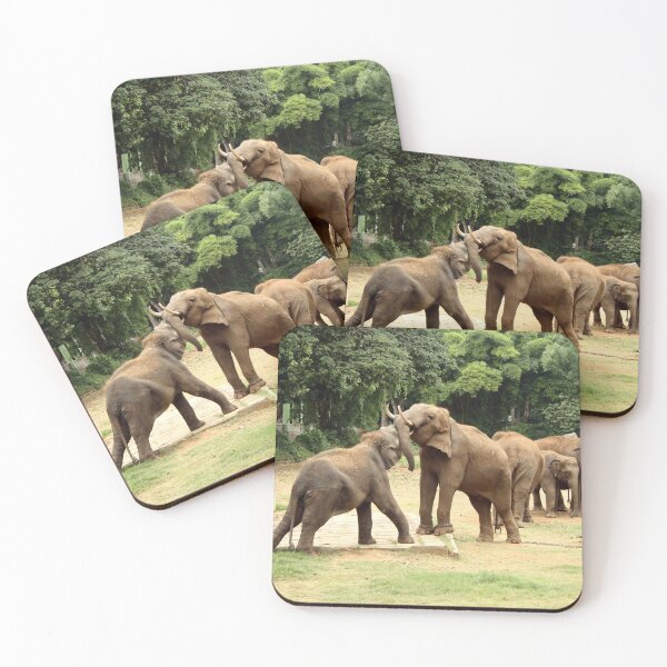 Item preview, Elephants playing in the wilderness designed and sold by Rangeelo.