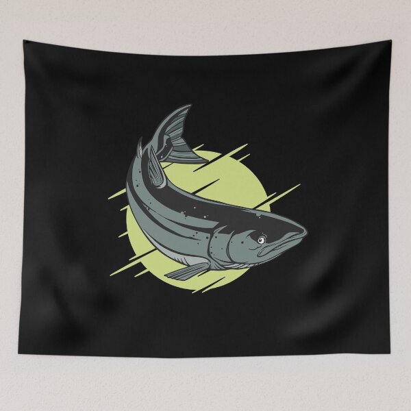 Item preview, Salmon Fish Animal Seafood Aquascape Fishing Salm Ocean designed and sold by Ofca.