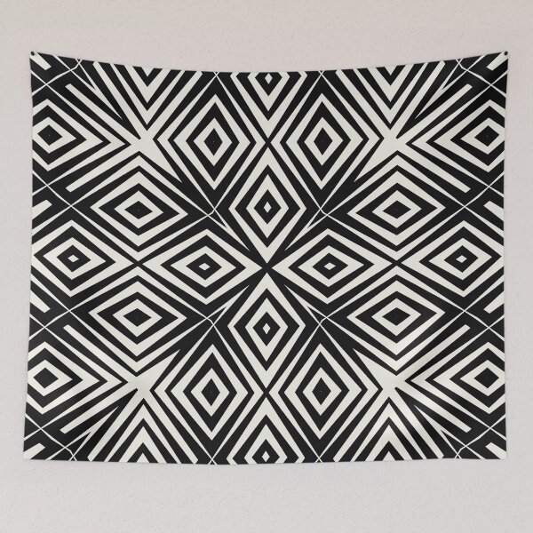 Item preview, Black and White Geometric Pattern No.49 designed and sold by venella.