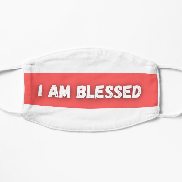 I am Blessed Design Print Flat Mask
