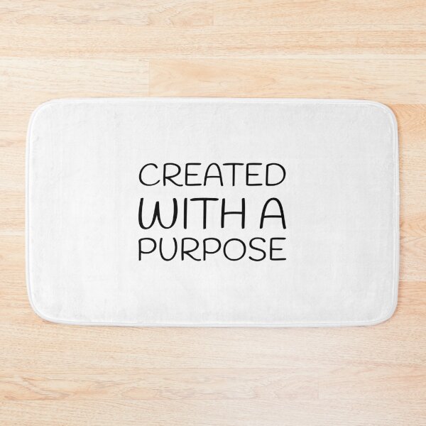 Item preview, Created with a Purpose, FAITH QUOTES, religious quote, bible verse,thankful quotes designed and sold by Minimalist Quotes and Sayings.