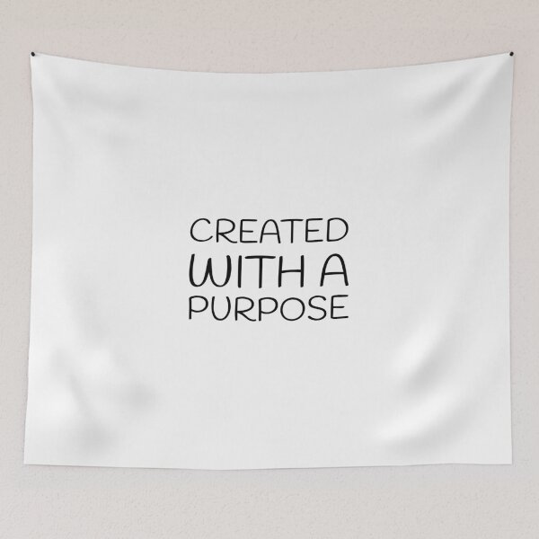 Item preview, Created with a Purpose, FAITH QUOTES, religious quote, bible verse,thankful quotes designed and sold by Minimalist Quotes and Sayings.