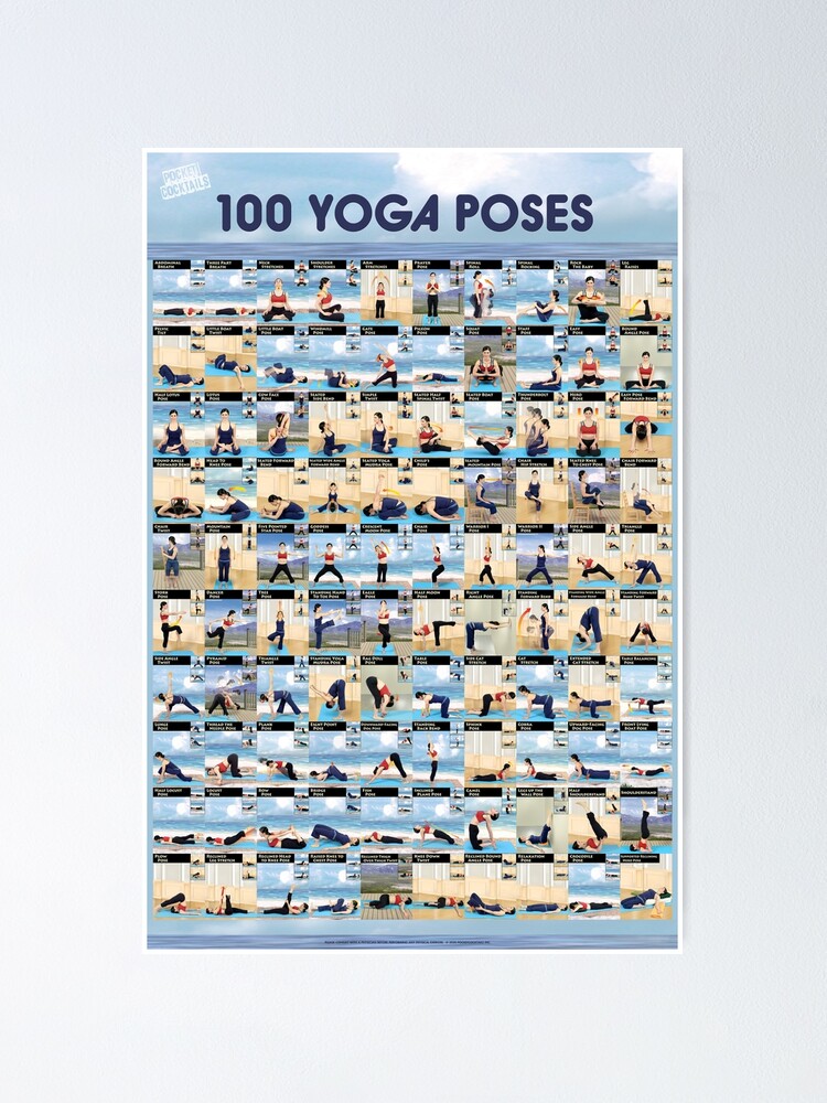 Hatha Yoga Poses Chart | In-Stock - Buy Now | at Mighty Ape NZ